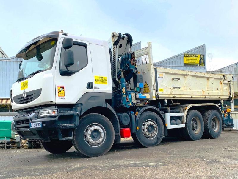 RENAULT KERAX 8x4 520 BIBENNE CIF GRUE CORMACH
