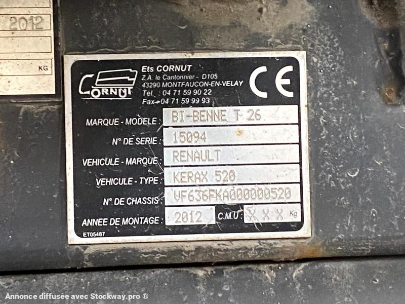 Photo RENAULT KERAX 8x4 520 BIBENNE CIF GRUE CORMACH  image 27/29