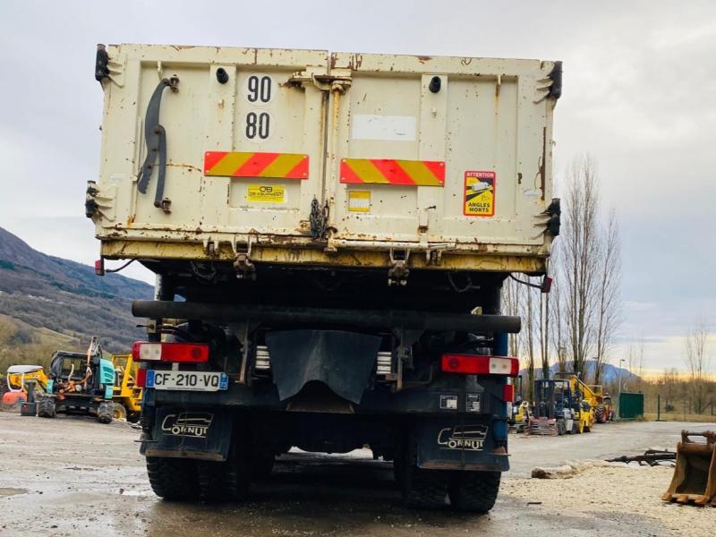 Camion RENAULT KERAX 8x4 520 BIBENNE CIF GRUE CORMACH