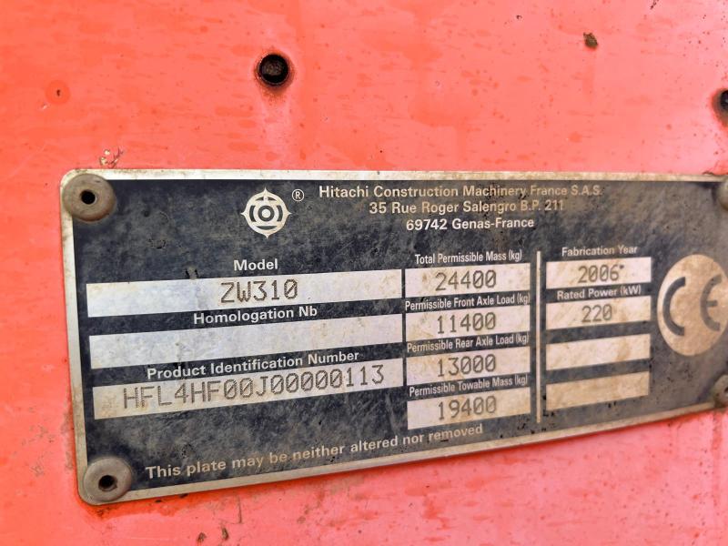Chargeuse HITACHI ZW 310 Chargeuse 23T
