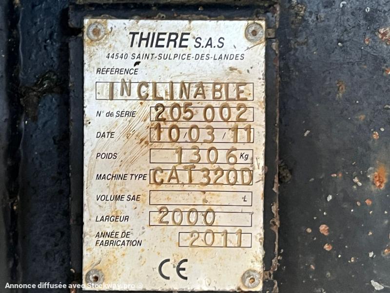 Photo THIERE GODET CURAGE INCLINABLE TILT POUR PELLE DE 20T  image 9/11