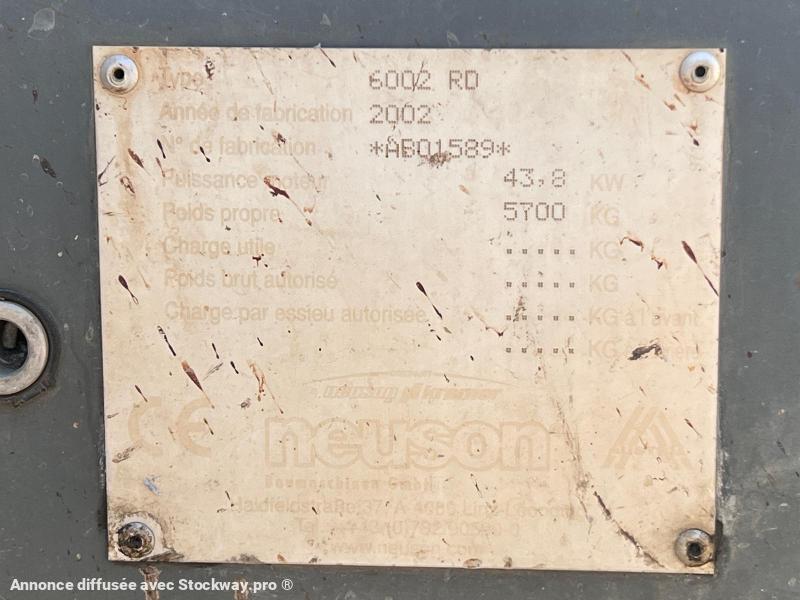 Photo Neuson 6002 RD Mini pelle 6T (NET DE TVA)  image 14/14