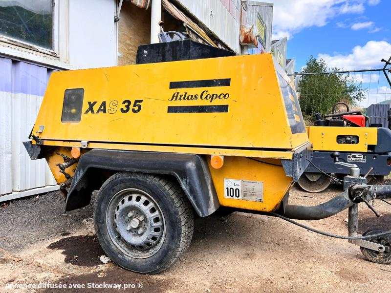 Atlas copco XAS 35 COMPRESSEUR 9BAR SUR REMORQUE (NET DE TVA) 