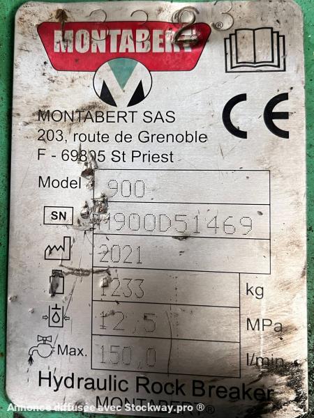 Photo MONTABERT M900 BRH Marteau hydraulique pour 15-25T  image 11/11