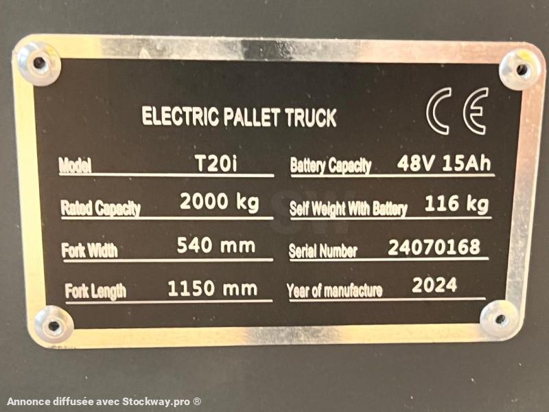 Photo Spatmat Transpalette électrique 2T SPATMAT TP20i  image 9/10