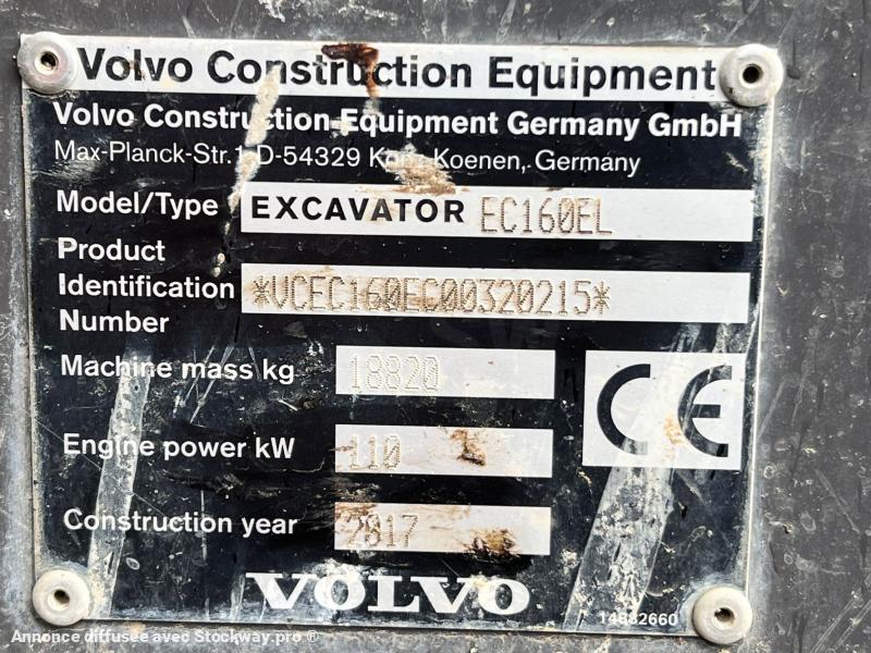 Photo Volvo EC160EL PELLE 19T  image 22/22