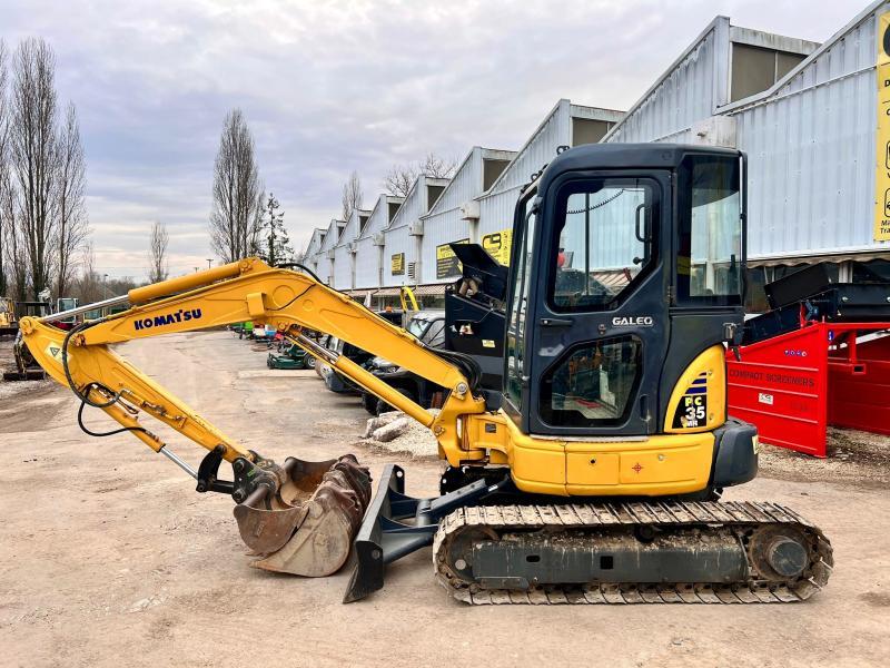 Pelle Komatsu PC35MR-3 Mini-pelle 3,5T