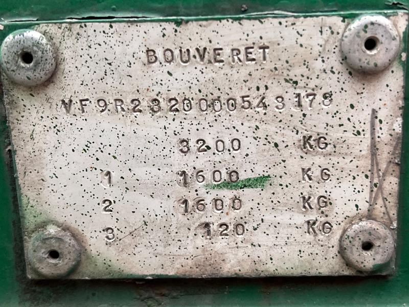 Remorque Bouveret R23200 REMORQUE PORTE ENGIN 2 ESSIEUX 3,2T