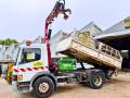 Camion Benne Mercedes                 ATEGO 1218 Camion benne grue grappin hayon