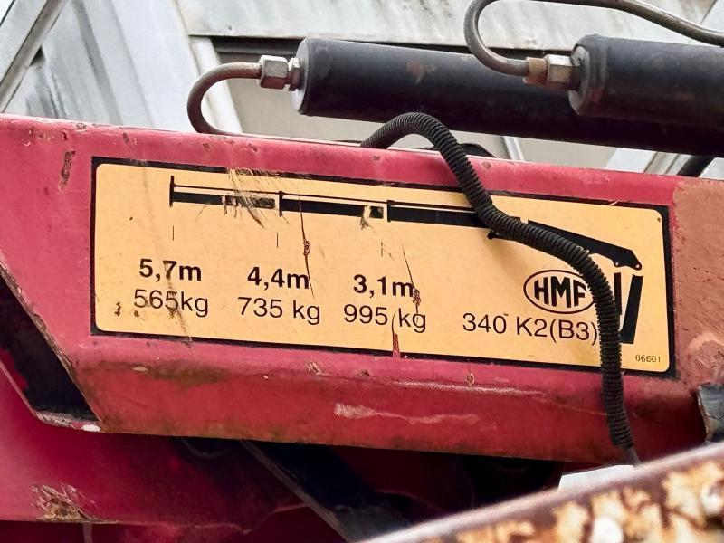 Camion Mercedes ATEGO 1218 Camion benne grue grappin hayon