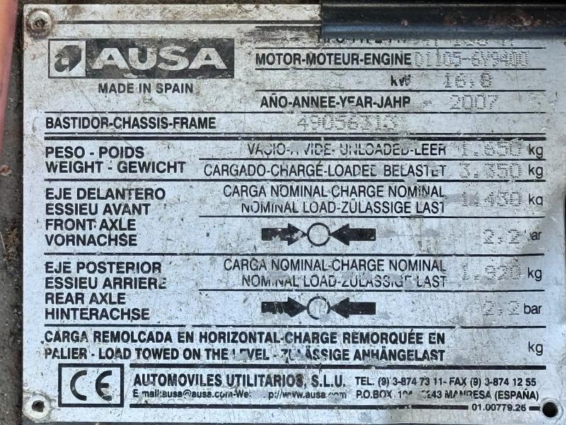 Engin de voirie Ausa M150M 4x4 Mini camion benne (NET DE TVA)