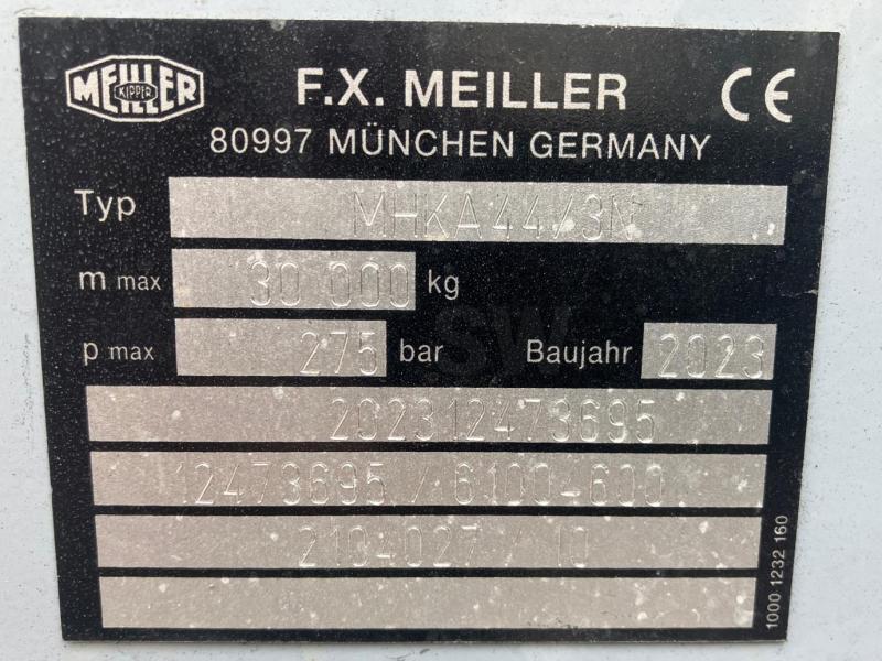 Semi-remorque MEILLER KIPPER MHK44 Semi remorque benne TP aluminium porte pendulaire