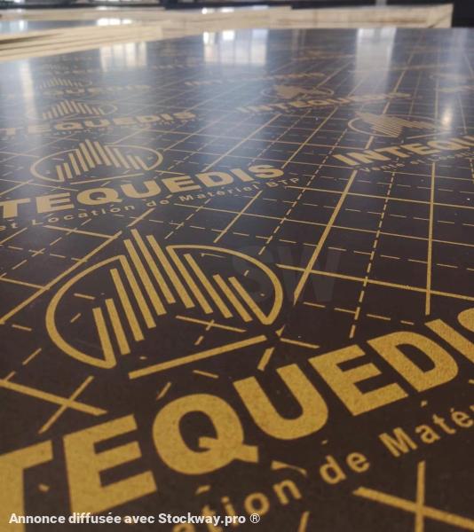 Intequedis Coffrage - CONTRE PLAQUE 15 mm 1.25 x 2.50 m - 220 gr/m² 