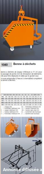 Photo Intequedis Benne à Roulettes à Déchets Autovidante  image 4/18