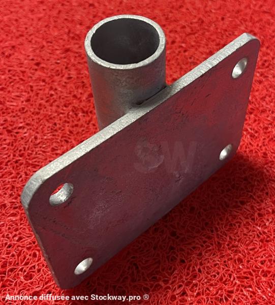 Photo Intequedis Sécurité - Support Platine pour Potelet - Enfichage 25 mm  image 2/6