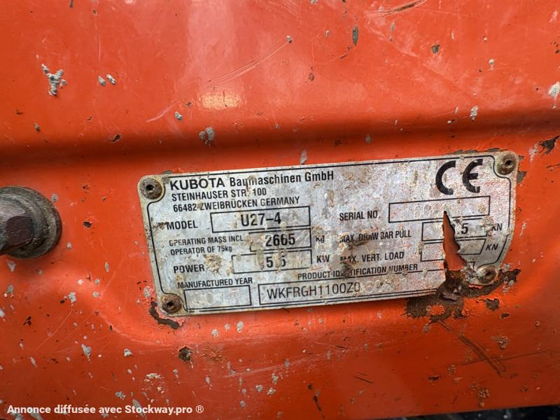 Photo Kubota U 27-4  image 10/12