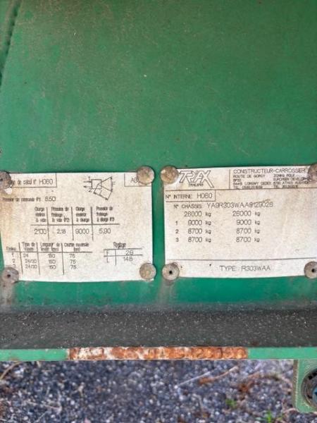 Remorque TRAX R303WAA Multibenne