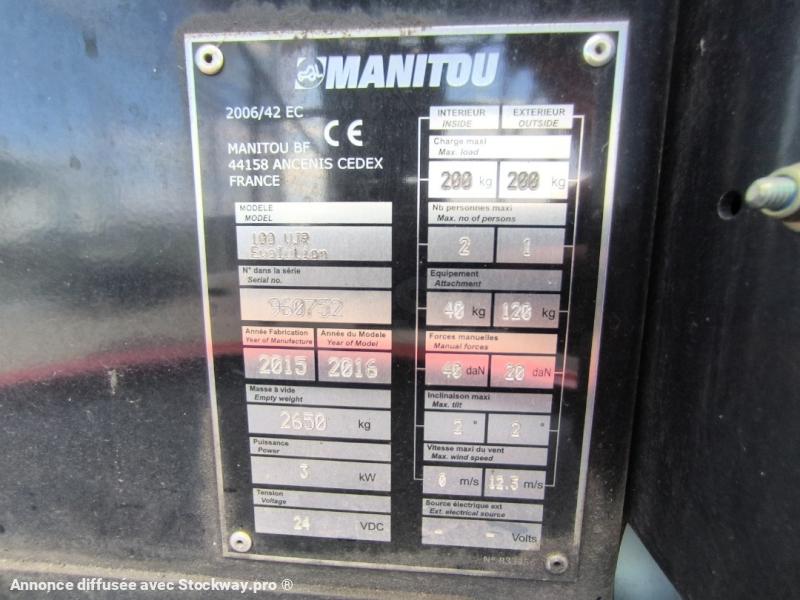 Photo Manitou 100 VJR Evolution image 13/14