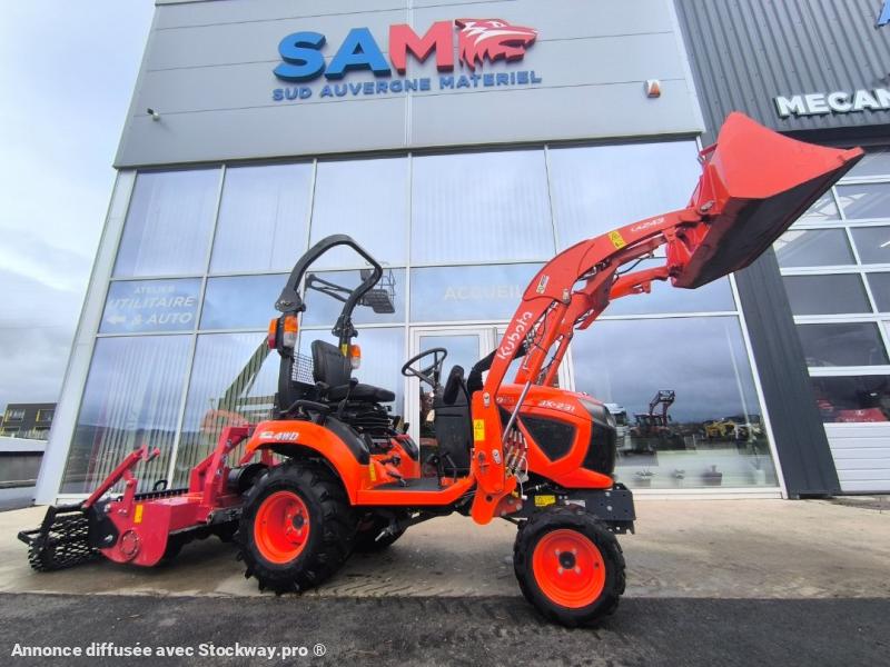 Kubota BX 231 + Chargeur Kubota et Enfouisseur de pierre LIPCO 