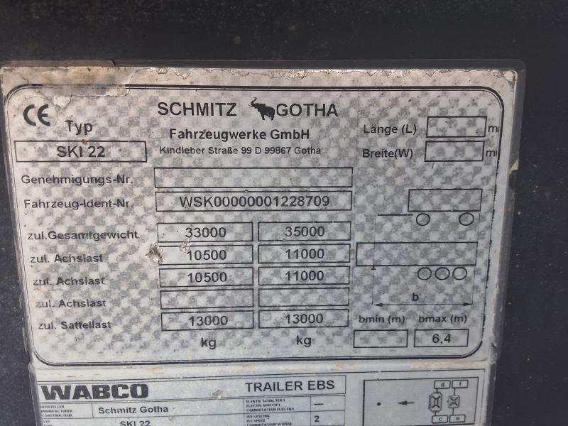 Semi-trailer Schmitz Cargobull SKI 122 Dump body Rear tipper