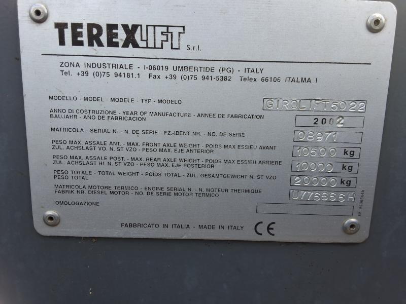 All-terrain forklift Terex GIROLIFT 5022