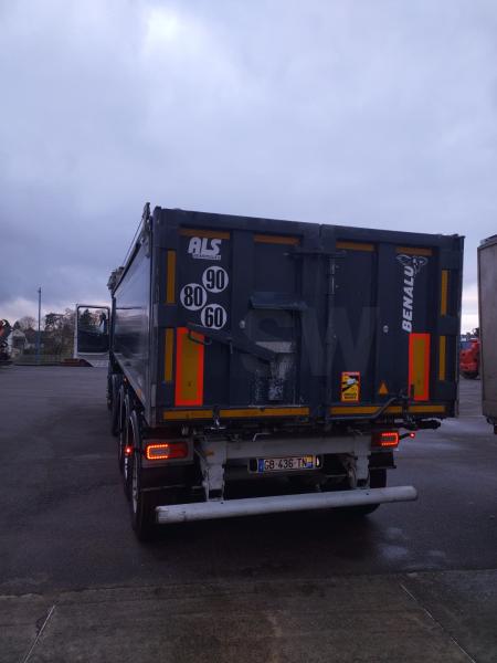Semi-trailer Benalu Dump body Construction tipper