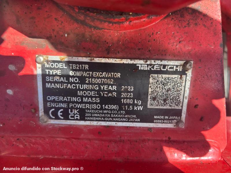 Photo Takeuchi TB 217 R  image 10/10